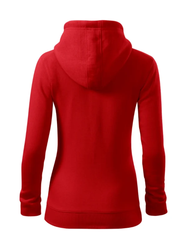 Bluza z kapturem damska Malfini Trendy Zipper czerwona