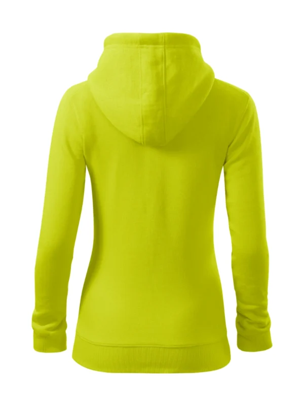Bluza z kapturem damska Malfini Trendy Zipper limonkowa
