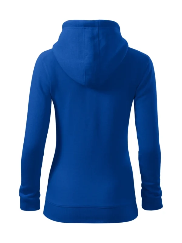 Bluza z kapturem damska Malfini Trendy Zipper niebieska
