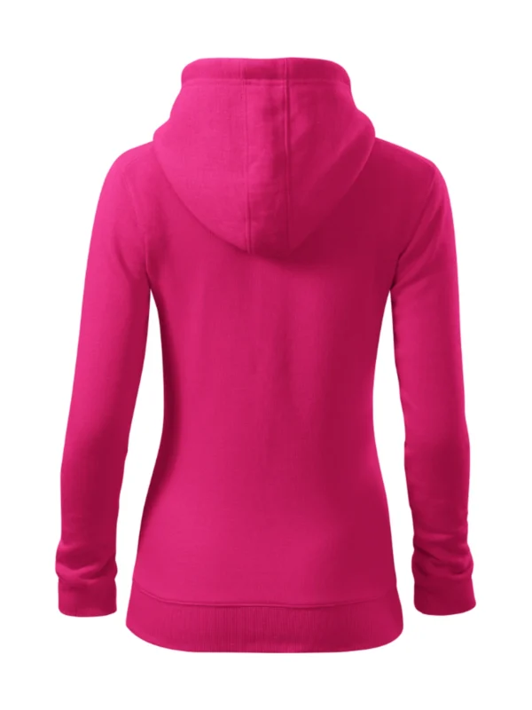 Bluza z kapturem damska Malfini Trendy Zipper purpurowa