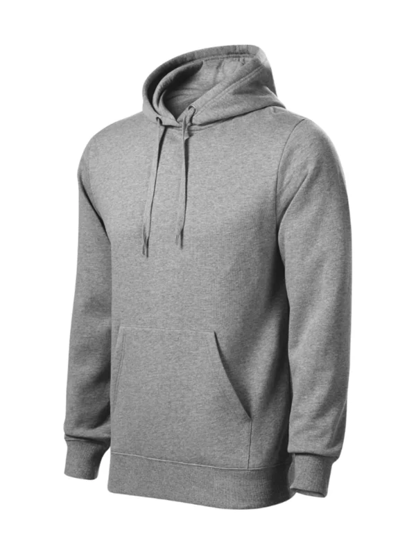 Bluza z kapturem Malfini Cape ciemnoszara melanż