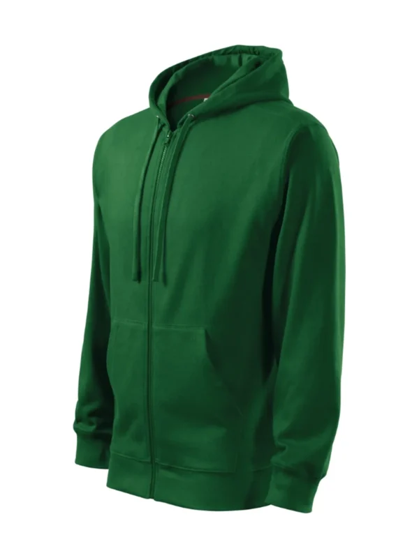 Bluza z kapturem Malfini Trendy Zipper butelkowa zieleń