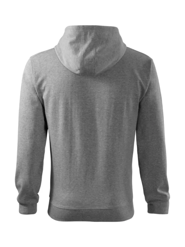 Bluza z kapturem Malfini Trendy Zipper ciemnoszara melanż