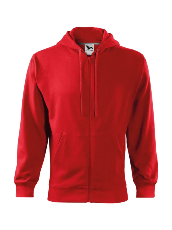 Bluza z kapturem Malfini Trendy Zipper czerwona