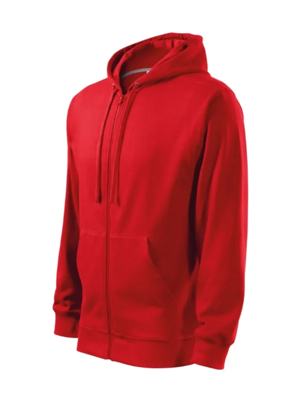 Bluza z kapturem Malfini Trendy Zipper czerwona