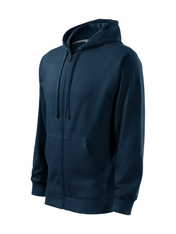 Bluza z kapturem Malfini Trendy Zipper granatowa