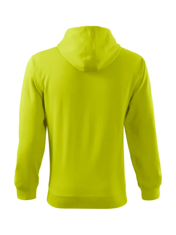 Bluza z kapturem Malfini Trendy Zipper limonkowa