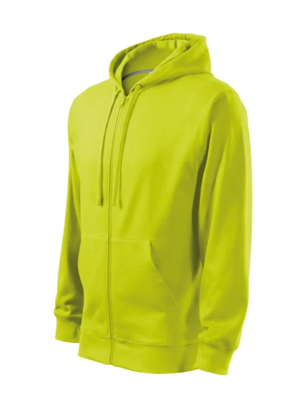 Bluza z kapturem Malfini Trendy Zipper limonkowa