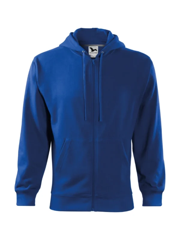 Bluza z kapturem Malfini Trendy Zipper niebieska