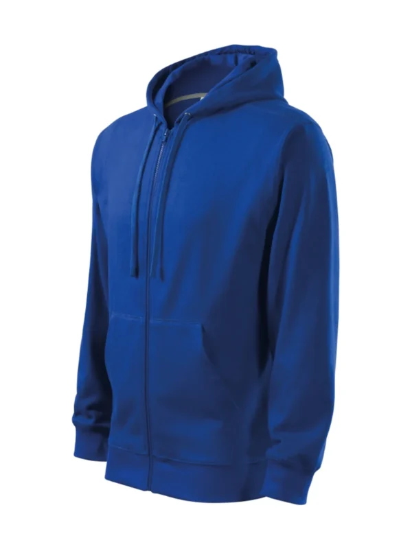 Bluza z kapturem Malfini Trendy Zipper niebieska