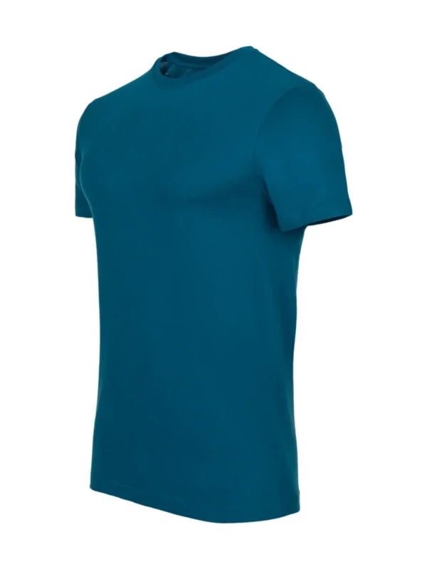 Bluzka koszulka bawełniana t-shirt Ardon niebieski opalowy