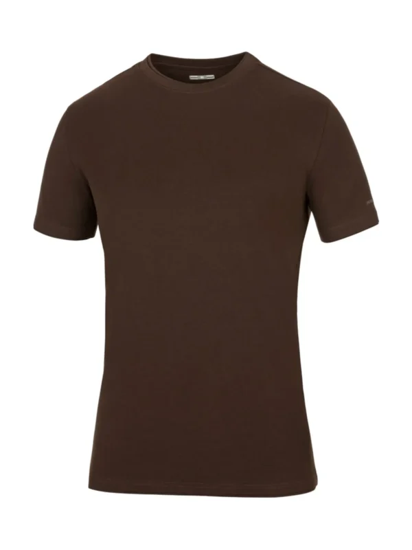 Bluzka koszulka t-shirt bawełna czesana Ardon Trendy brązowa