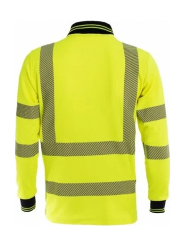 Bluzka robocza polo BoSafety Hi-vis Klasa 2- elementy odblaskowe zółta