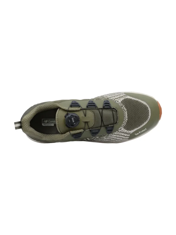 Buty robocze New Balance Speedware Boa S1 P SRC zapięcie boa spin, oliwkowo-białe #Premium