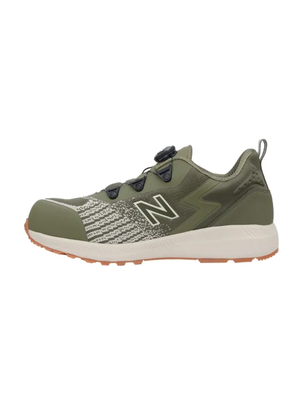 Buty robocze New Balance Speedware Boa S1 P SRC zapięcie boa spin, oliwkowo-białe #Premium