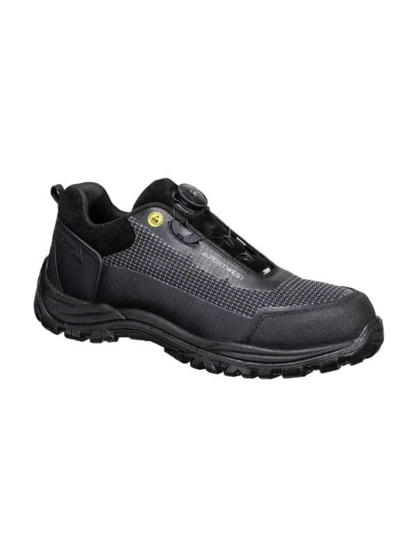 Buty robocze półbut Girder Composite czarne spin boa S3S ESD SR FO Portwest FE05