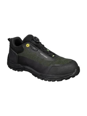 Buty robocze półbut Girder Composite zielone spin boa S3S ESD SR FO Portwest FE05