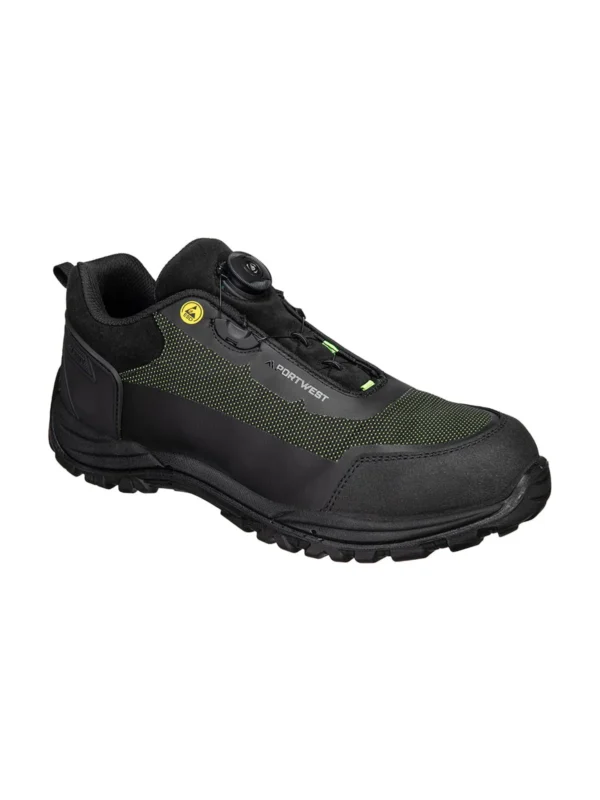 Buty robocze półbut Girder Composite zielone spin boa S3S ESD SR FO Portwest FE05