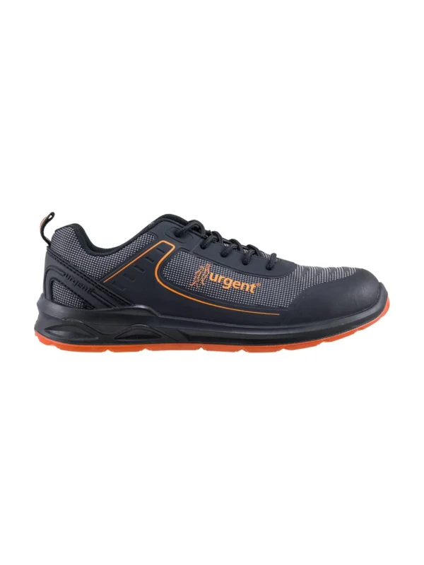 Buty robocze półbuty 226 S1 Urgent z podnoskiem szaro/pomarańczowe