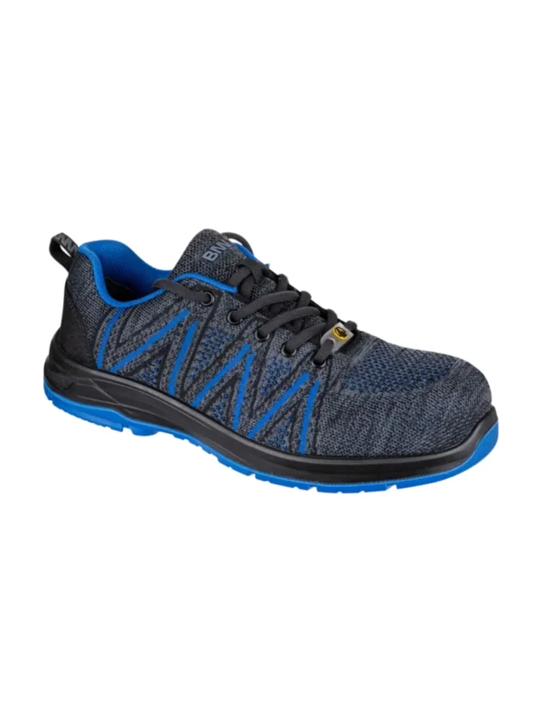 Buty robocze półbuty Bennon KNITTER S1 ESD NM 4WIDE Blue Low