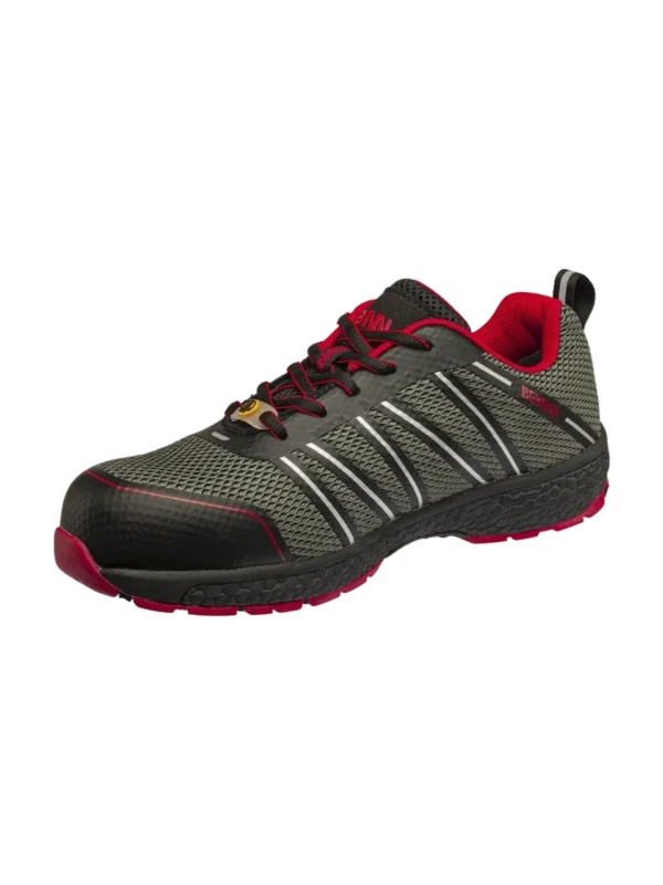 Buty robocze półbuty Bennon VECTRA S1P ESD NM Grey/red Low