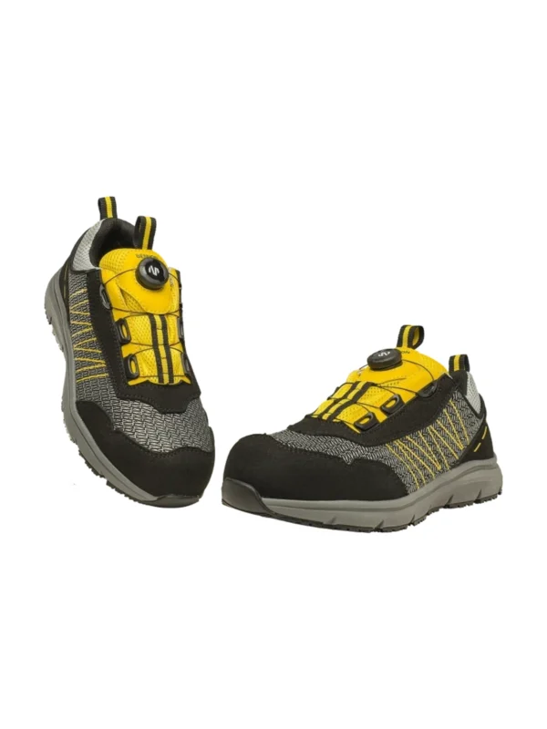 Buty robocze półbuty Bennon VENTOR S1PS ESD B-SPIN Yellow Low zapięcie BOA