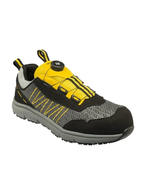 Buty robocze półbuty Bennon VENTOR S1PS ESD B-SPIN Yellow Low zapięcie BOA
