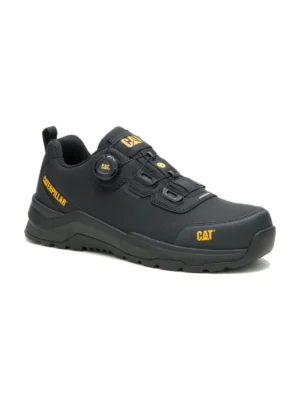Buty robocze półbuty Cat Caterpillar Inductor Tech Lo S3 ESD zapięcie boa czarne