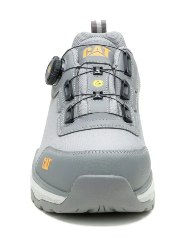 Buty robocze półbuty Cat Caterpillar Inductor Tech Lo S3 ESD zapięcie boa szare