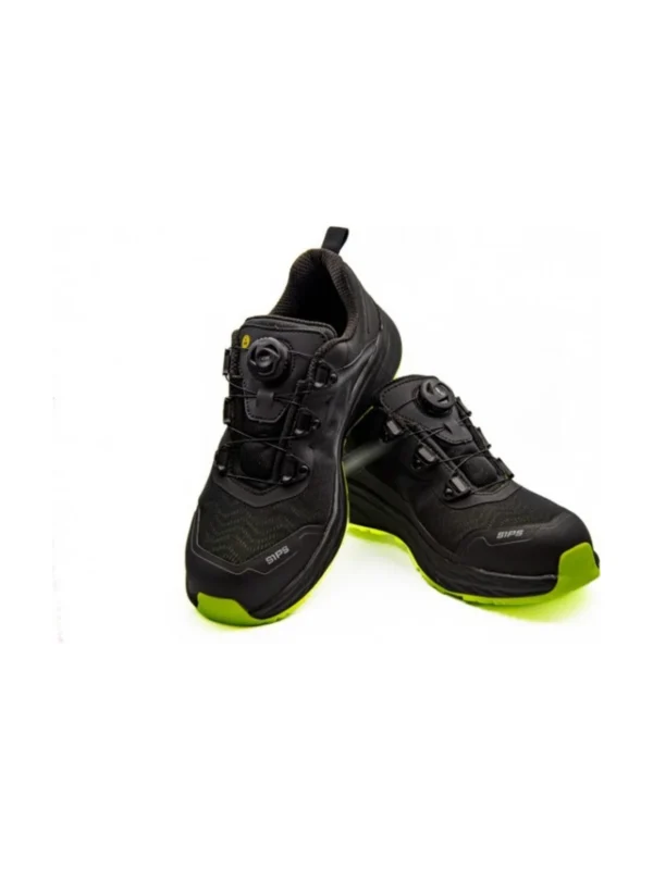 Buty robocze półbuty Elato-Moz S1 BoSafety zapięcie boa czarne