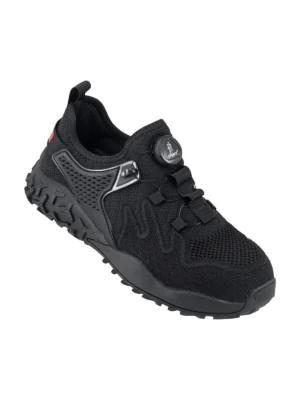 Buty robocze półbuty lekkie Urgent 244 S1 z podnoskiem zapięcie boa czarne
