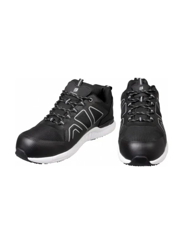 Buty robocze półbuty S1P Flash BoSafety lekkie czarne