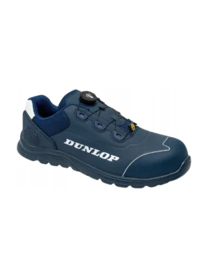 Buty robocze półbuty S3 ESD zapięcie boa spin Matt Line Dunlop niebieskie