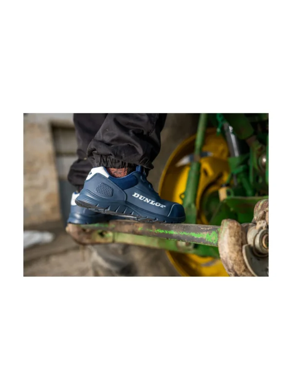 Buty robocze półbuty S3 ESD zapięcie boa spin Matt Line Dunlop niebieskie