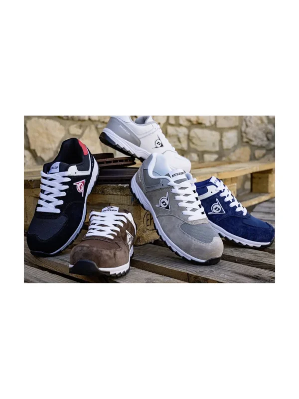 Buty robocze półbuty S3 metal free Flying Arrow Dunlop niebieskie