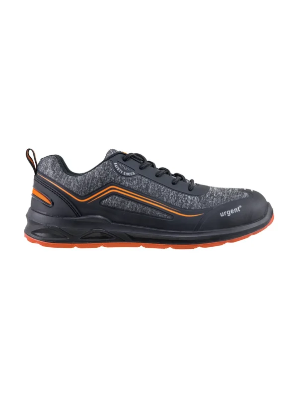 Buty robocze półbuty Urgent 225 S1 SR z podnoskiem czarno/pomarańczowe