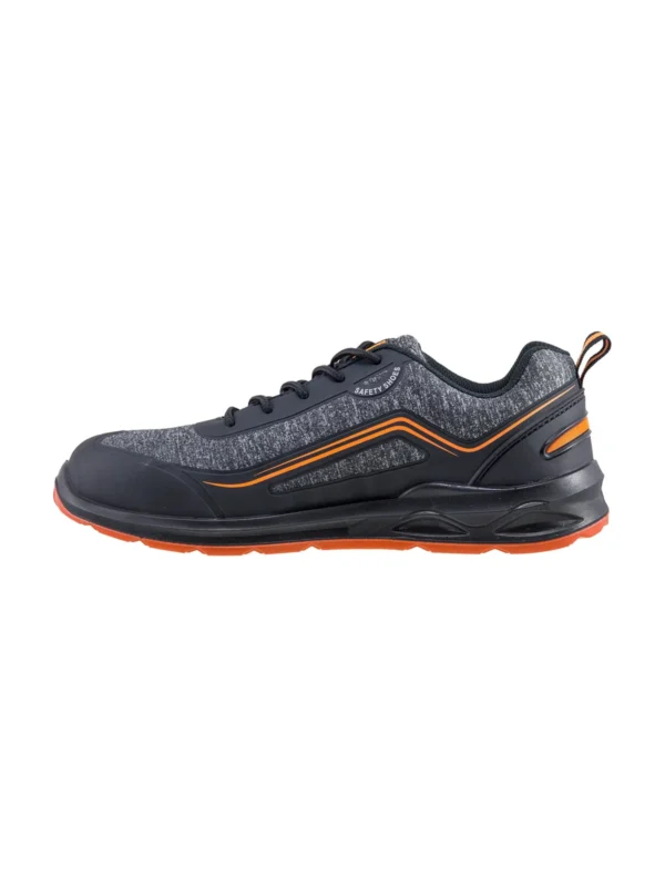 Buty robocze półbuty Urgent 225 S1 SR z podnoskiem czarno/pomarańczowe