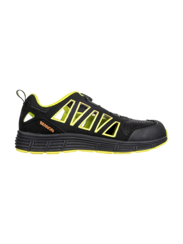 Buty robocze sandały Bennon REBEL S1P ESD B-SPIN Green Low zapięcie BOA