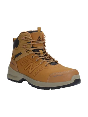 Buty robocze trzewiki New Balance Calibre S3L, brązowe miodowe #Premium