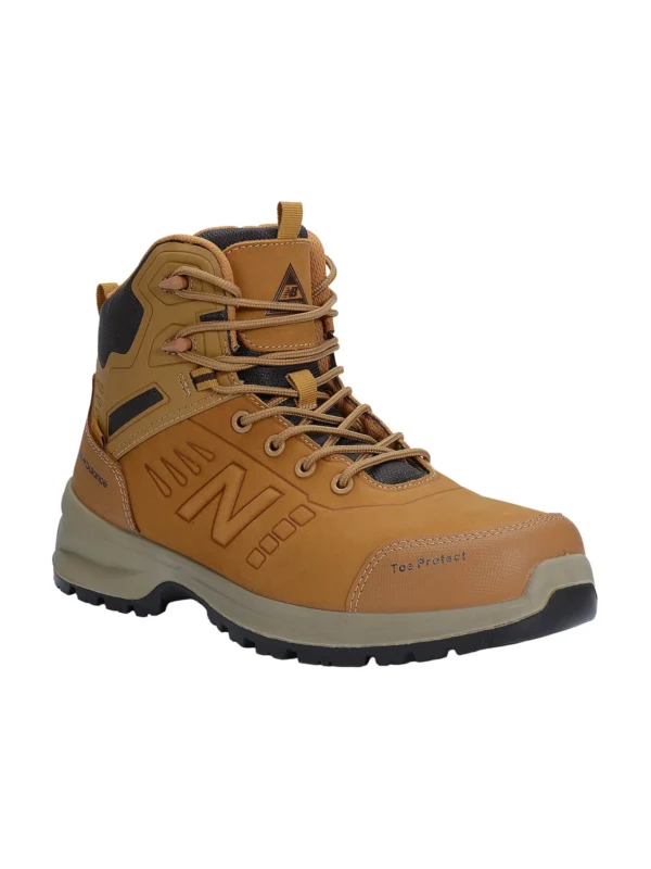 Buty robocze trzewiki New Balance Calibre S3L, brązowe miodowe #Premium