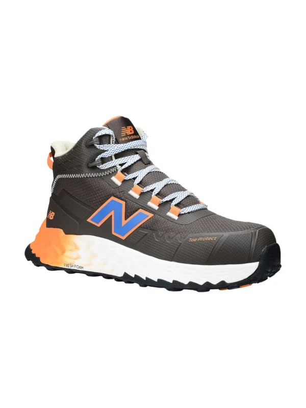 Buty robocze trzewiki New Balance Cremorne Mid 2E, S3L HRO FO SC SR, brązowo-pomarańczowy #Premium