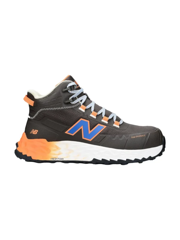 Buty robocze trzewiki New Balance Cremorne Mid 2E, S3L HRO FO SC SR, brązowo-pomarańczowy #Premium