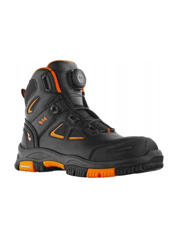 Buty robocze trzewiki S3 Hartford VM Footwear zapięcie boa spin