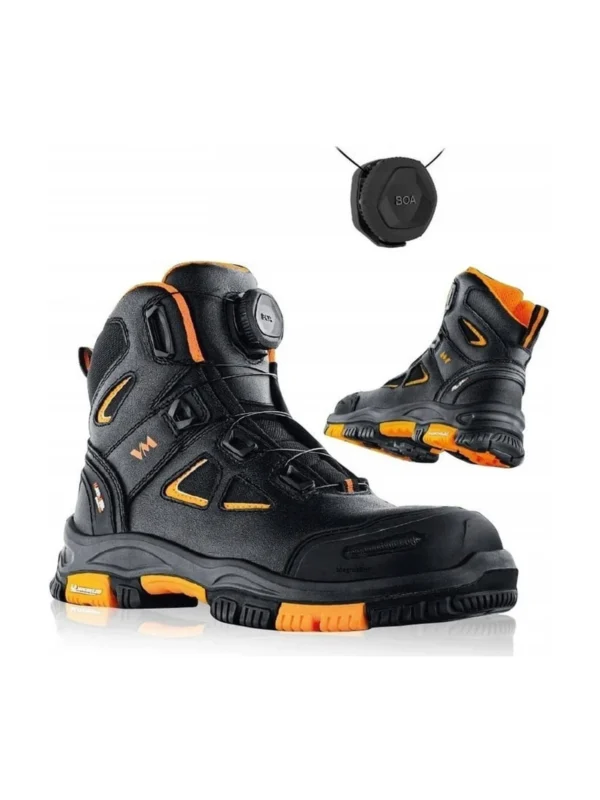 Buty robocze trzewiki S3 Hartford VM Footwear zapięcie boa spin