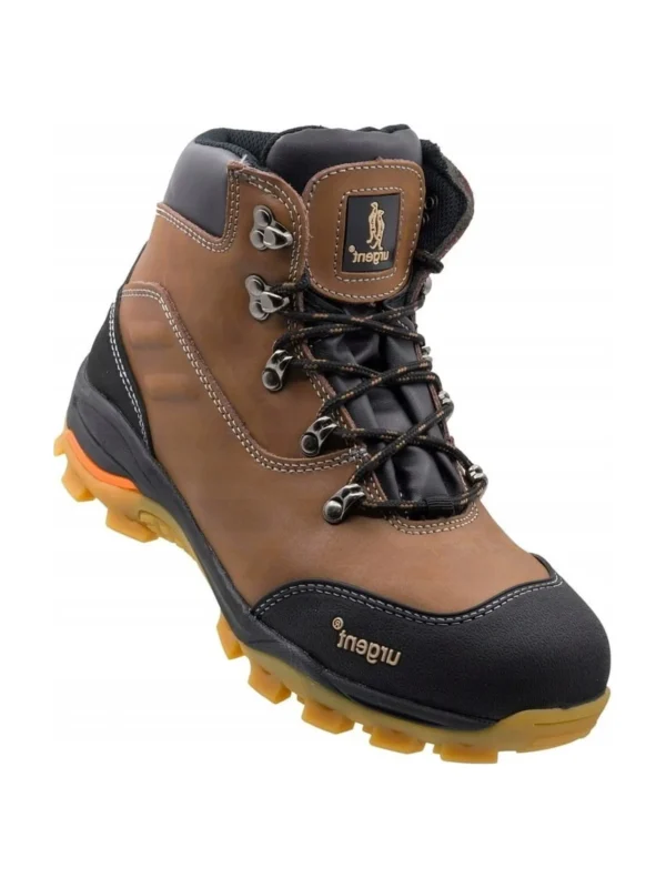 Buty robocze Urgent 121 S1 skórzane z podnoskiem brązowe