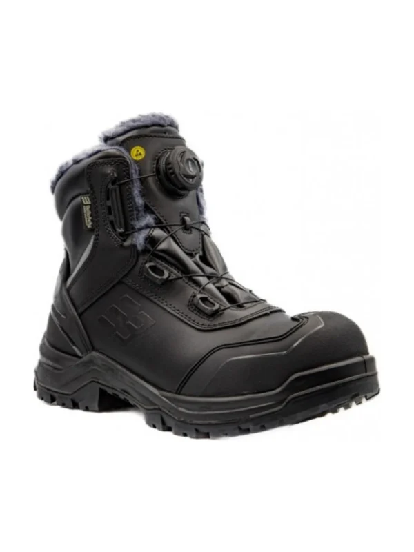 Buty robocze zimowe trzewiki S7 ocieplane Neptun BoSafety zapięcie boa