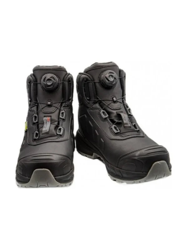 Buty robocze zimowe trzewiki S7 ocieplane Neptun BoSafety zapięcie boa