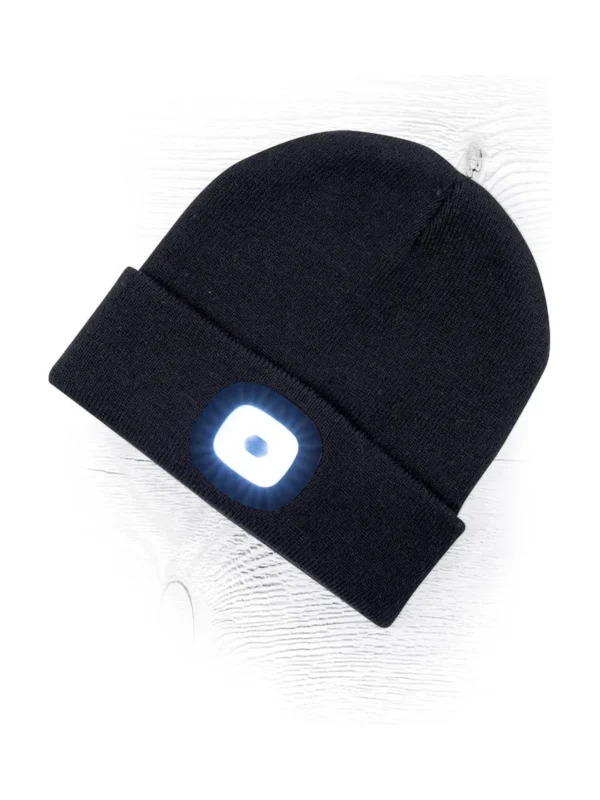 Czapka zimowa z latarką LED ARDON® Boast, czarna