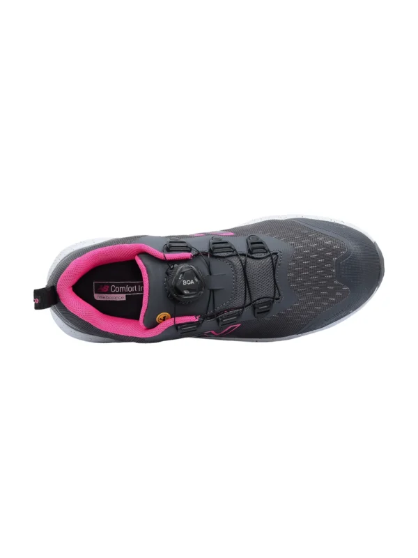 Damskie buty robocze New Balance Logic Boa S1 PL HRO SR FO, szaro-różowe #Premium