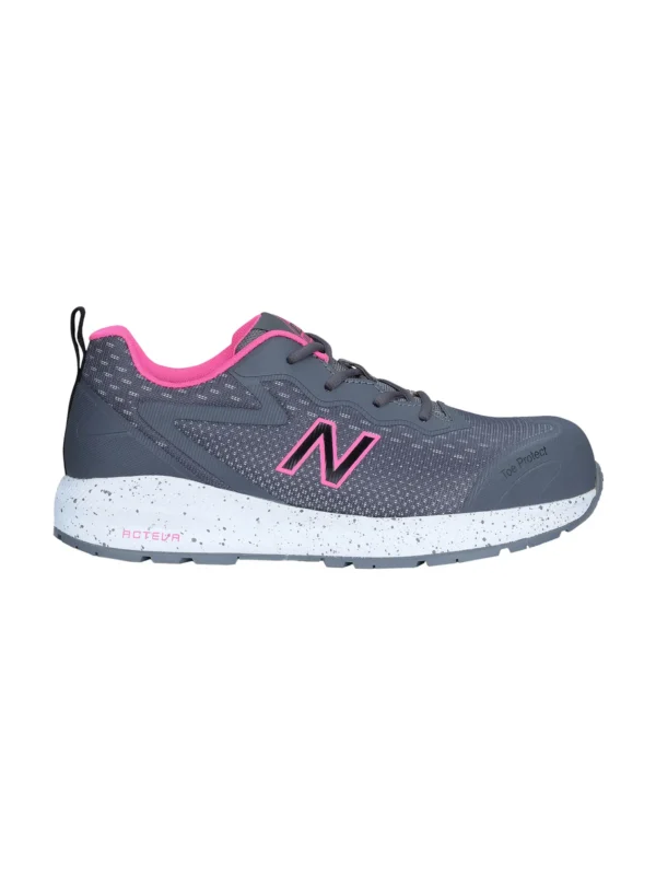 Damskie buty robocze New Balance Logic Womens S1 PL, szaro-różowe #Premium